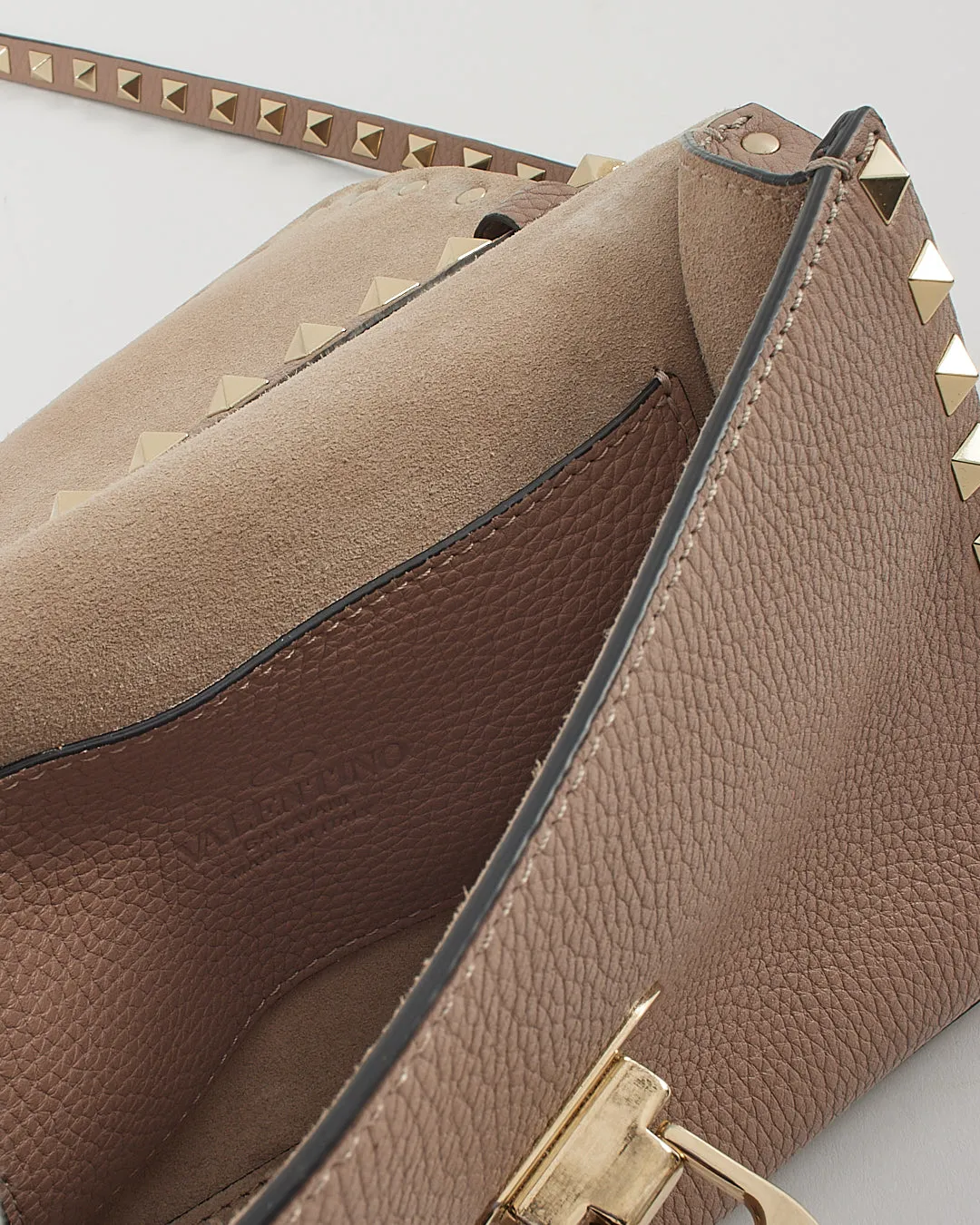 Valentino Blush Pink Leather Small Rockstud Shoulder Bag