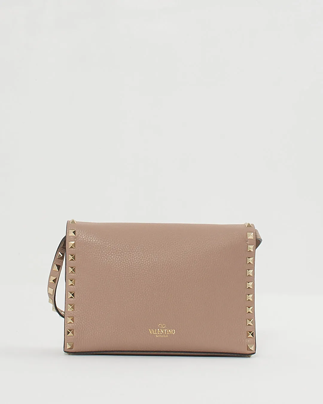 Valentino Blush Pink Leather Small Rockstud Shoulder Bag