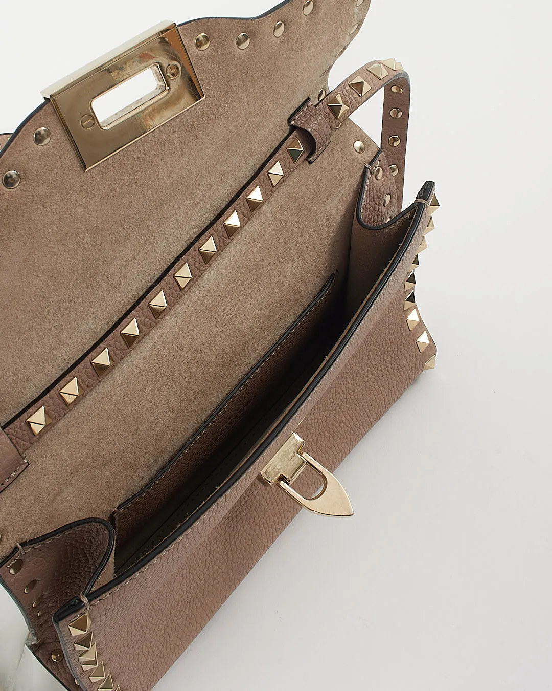 Valentino Blush Pink Leather Small Rockstud Shoulder Bag