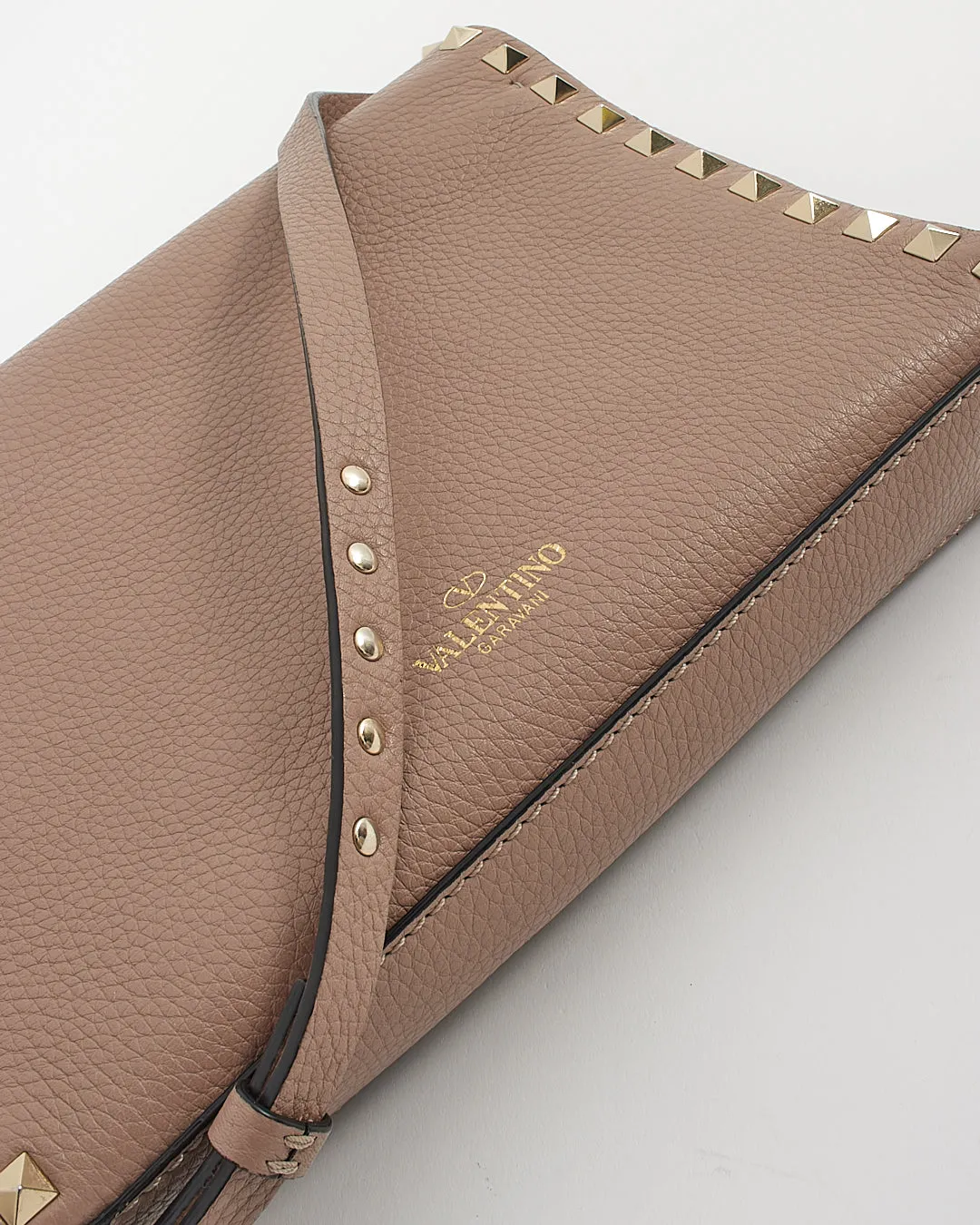 Valentino Blush Pink Leather Small Rockstud Shoulder Bag