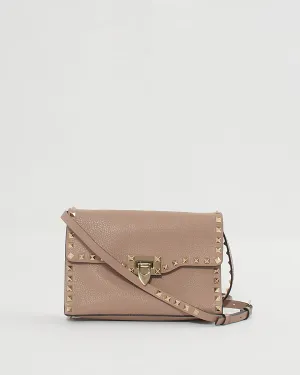 Valentino Blush Pink Leather Small Rockstud Shoulder Bag