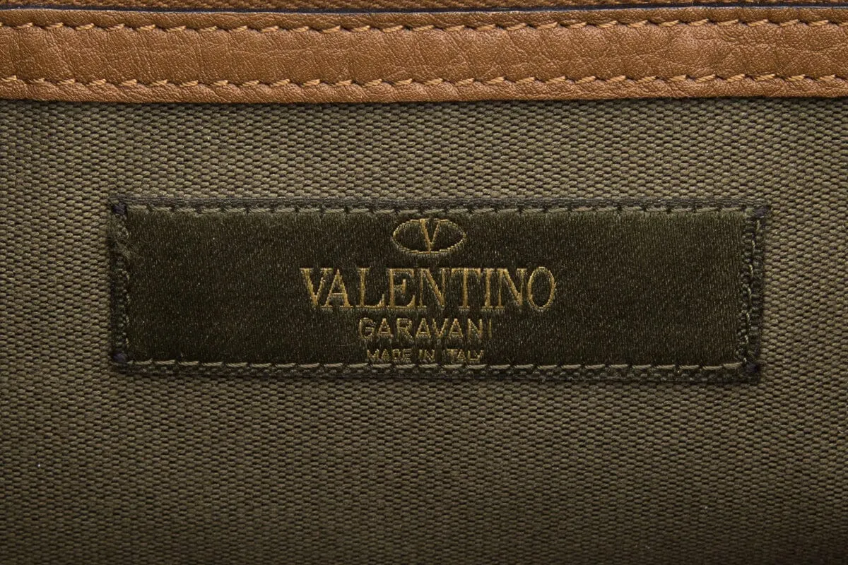 Valentino Camo Canvas Messenger Bag