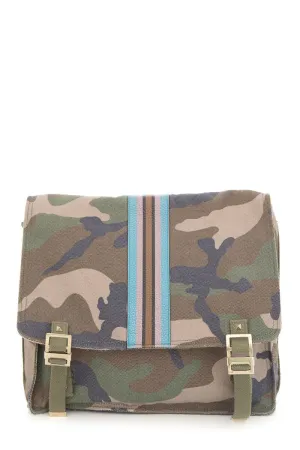 Valentino Camo Canvas Messenger Bag