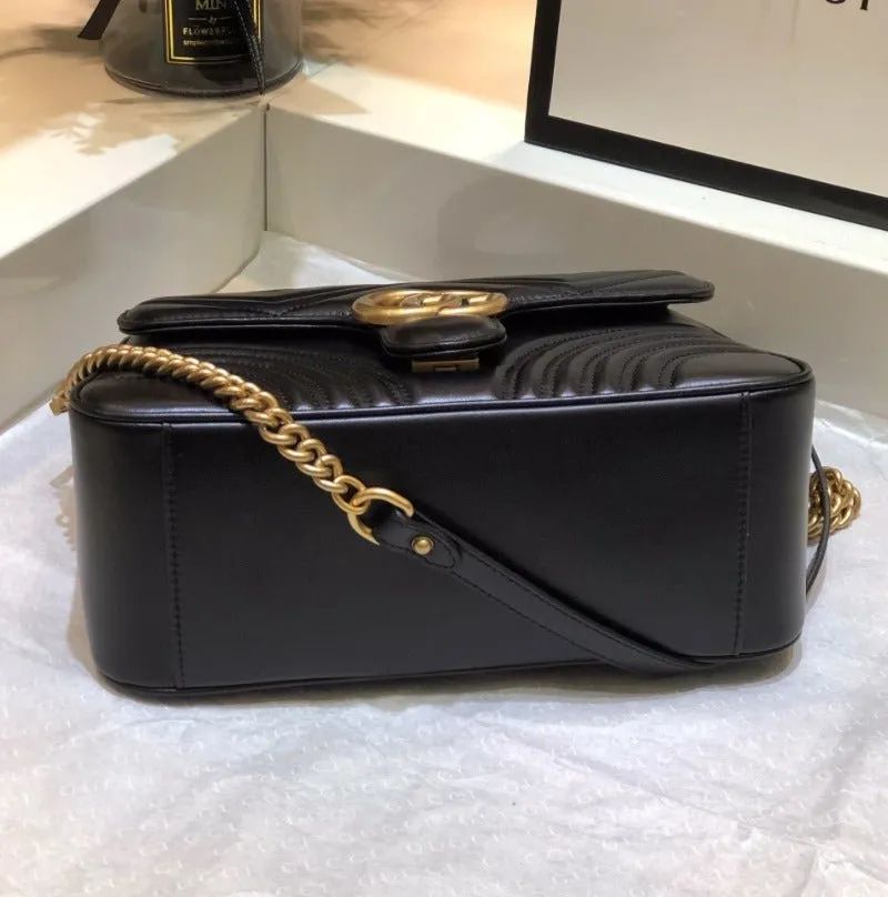 VELORA - Marmont Handle Bag Black