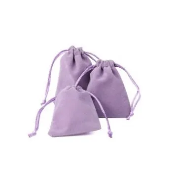 Velvet Drawstring Pouches - Large