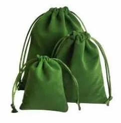 Velvet Drawstring Pouches - Large