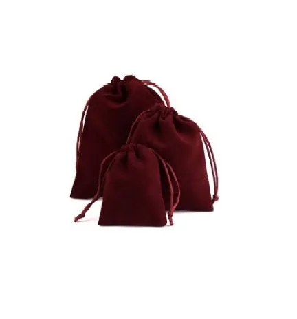 Velvet Drawstring Pouches - Large
