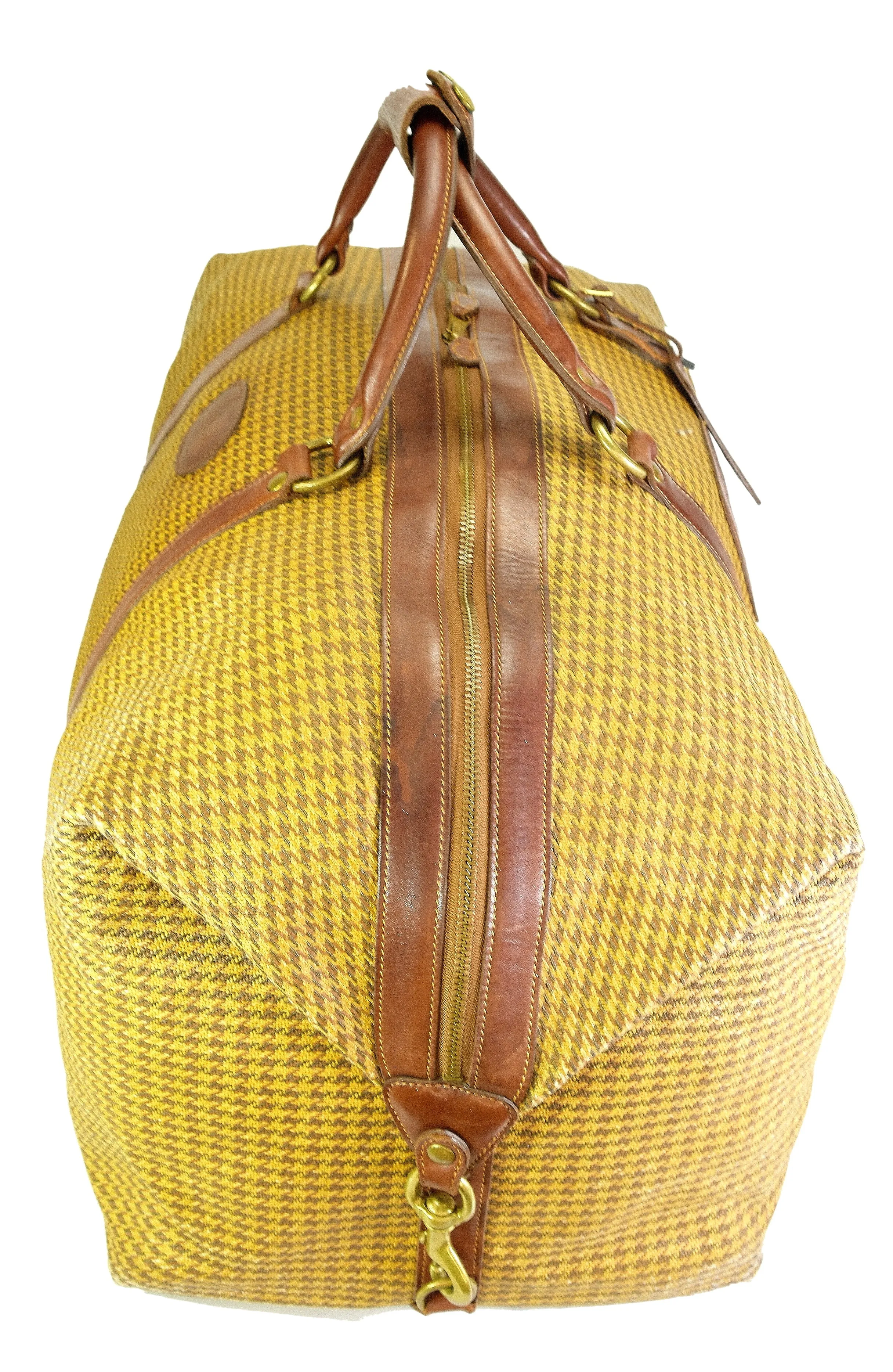 Vintage 1992 Ghurka Marley Hodgson No. 98 Cavalier lll  Derby Plaid Duffle Bag