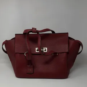Vintage: Henri Bendel Dark Red Leather Top Handle Bag