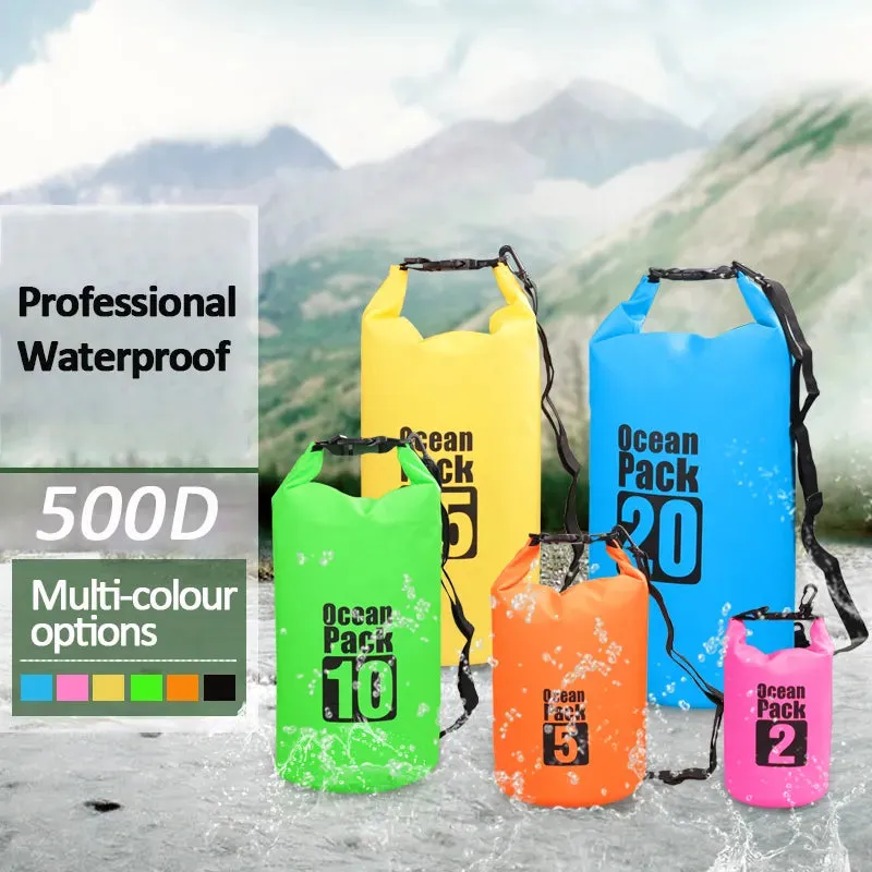 Waterproof Swimming Bag Dry Sack Floating Dry Gear Bags For Boating Fishing