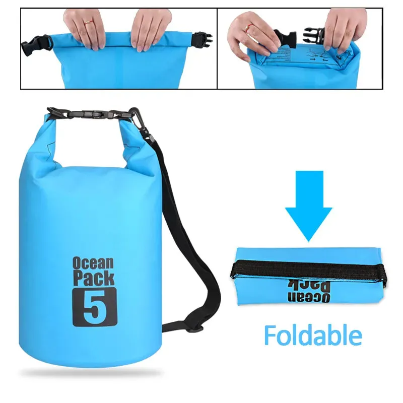 Waterproof Swimming Bag Dry Sack Floating Dry Gear Bags For Boating Fishing
