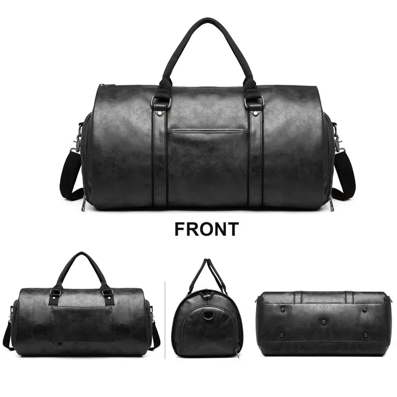 Weekender Garment Duffel – Waterproof Vegan Travel Bag with Shoe Compartment