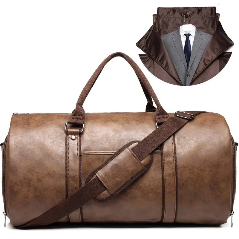 Weekender Garment Duffel – Waterproof Vegan Travel Bag with Shoe Compartment