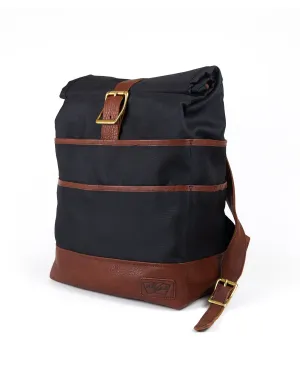 Weekender in Black with Brown Leather
