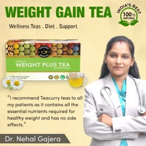 Weight Gain Tea - Wight Plus Tea helps with Weight Increase (For Both Men & Women)