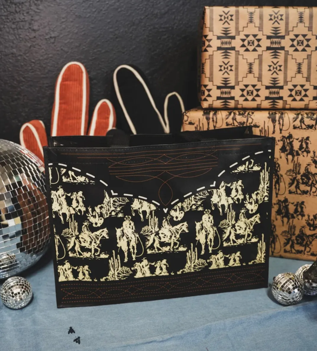 Western cowboy TOTE BAG
