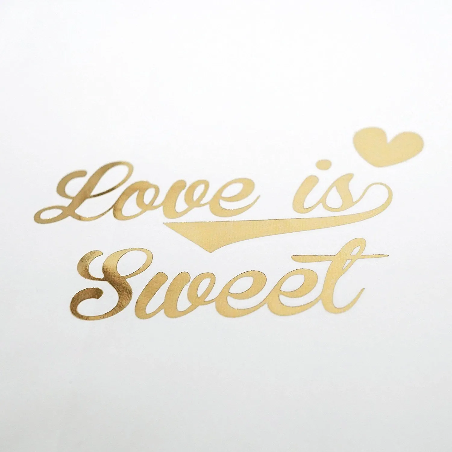 White and Gold Love is Sweet Paper Treat Favor Bags 5x7 Gift Bags - 48 count