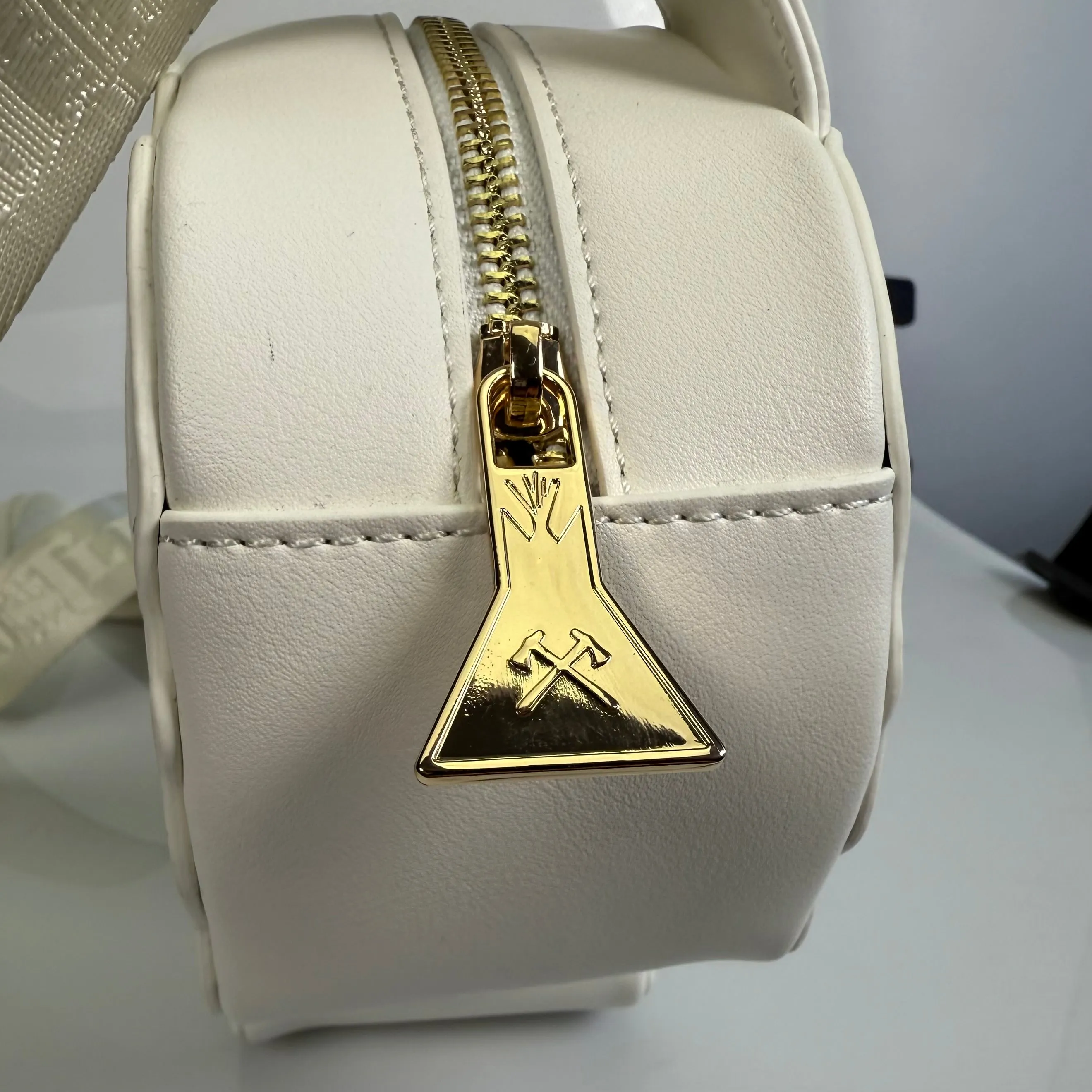 White Signature Buffalo Cross-body Bag
