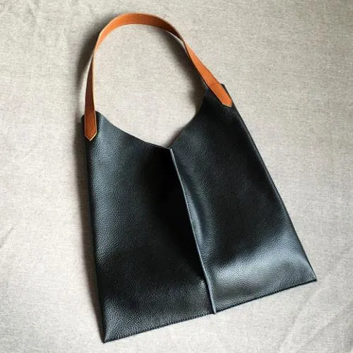 White Slouchy Leather Tote for Women Best Leather Tote Handbags White Leather Tote Bag Women's