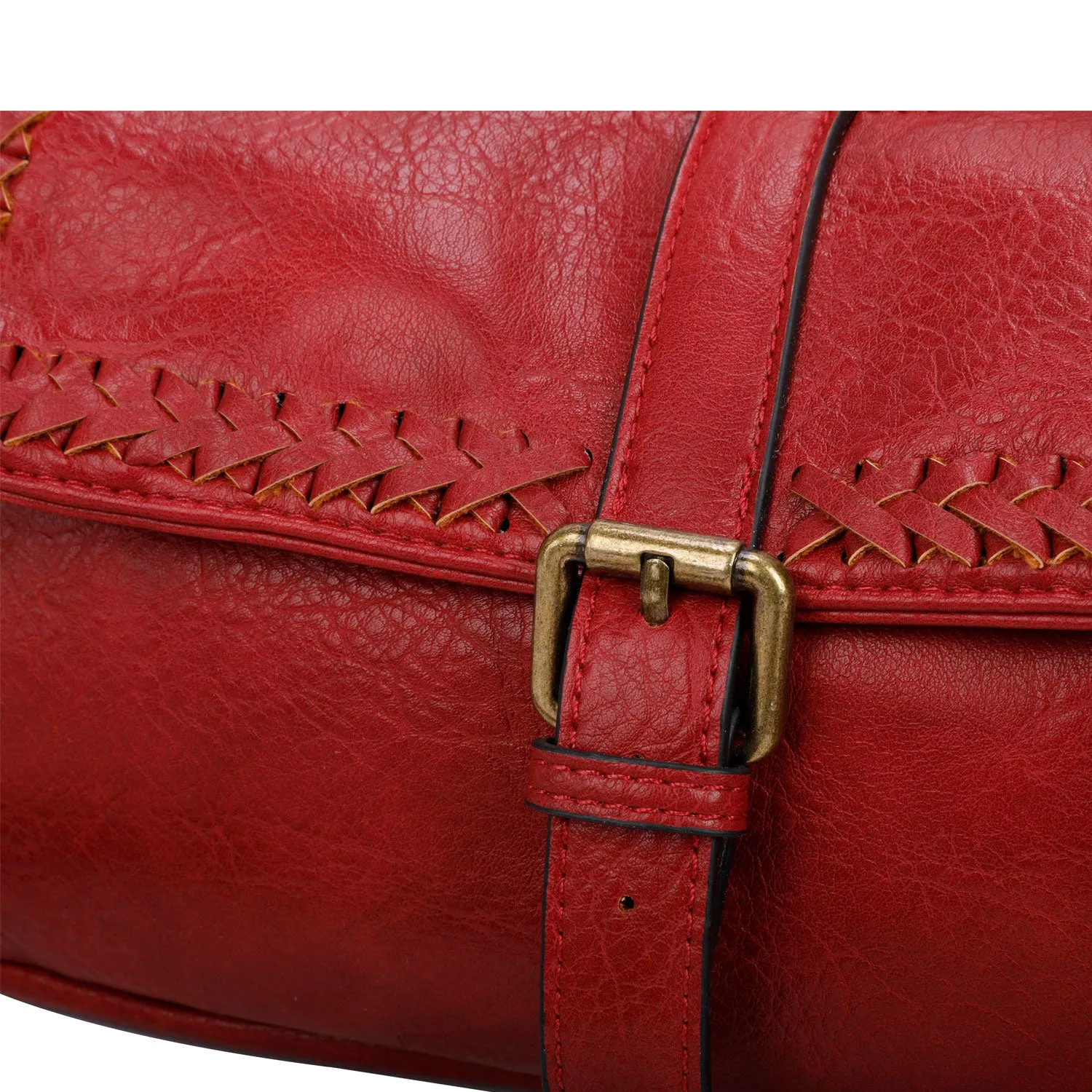 Whitney Messenger Crossbody - Burgundy