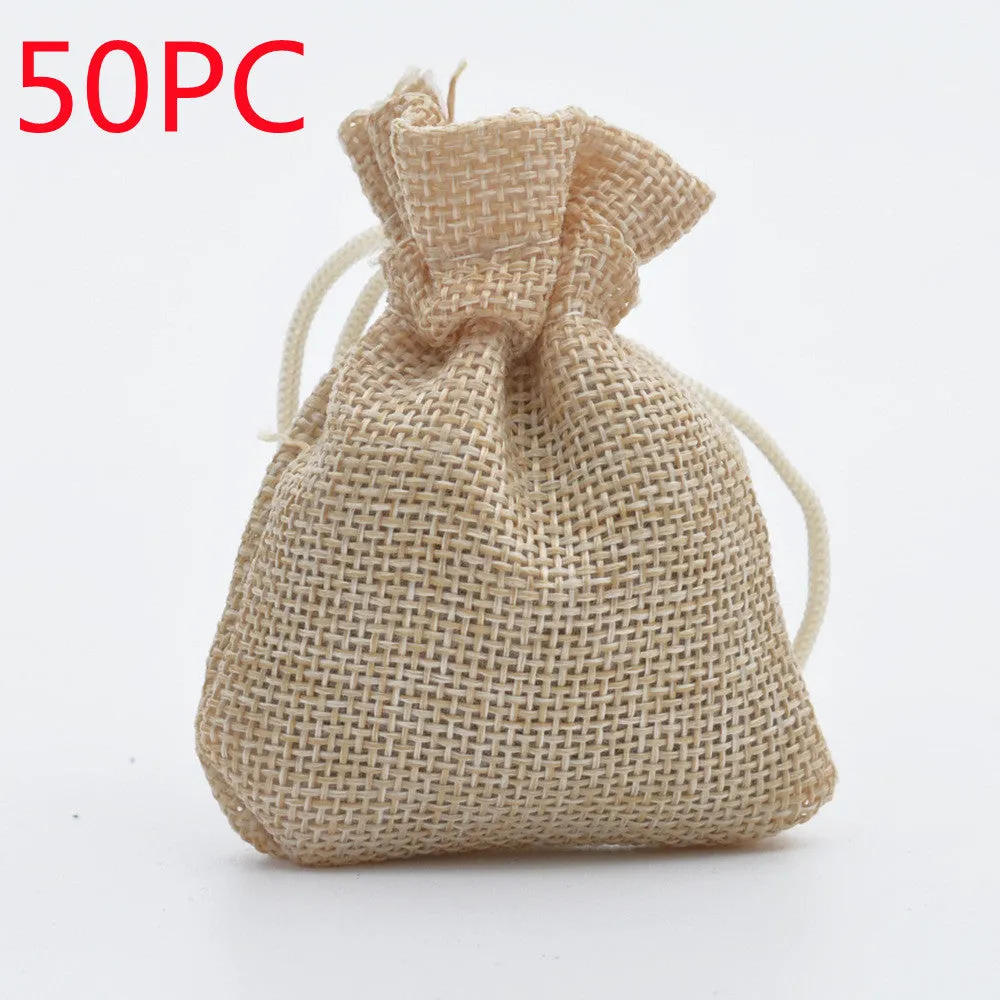 Wholesale Drawstring Linen Bags – Mini Rope Jewelry Packaging, Gift Bags, Small Cloth Bags with Bundle Mouth
