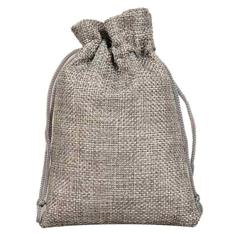 Wholesale Drawstring Linen Bags – Mini Rope Jewelry Packaging, Gift Bags, Small Cloth Bags with Bundle Mouth
