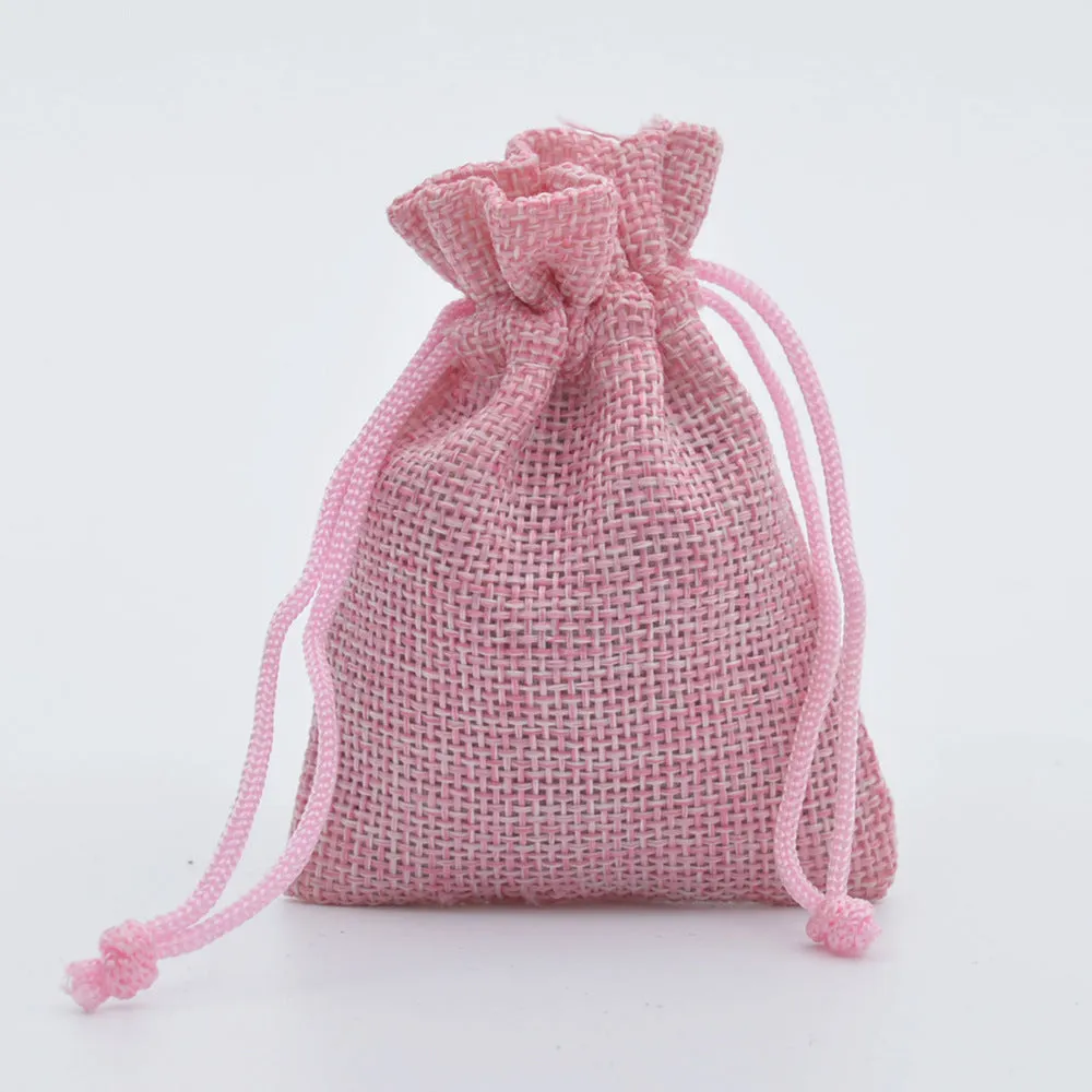 Wholesale Drawstring Linen Bags – Mini Rope Jewelry Packaging, Gift Bags, Small Cloth Bags with Bundle Mouth