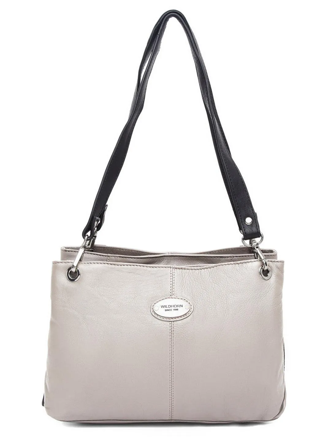 WILDHORN Full Grain Top Handle Satchel Tote Handbags For Girls & Women I Modern & Stylish Leather Shoulder Bag with zipper Closure I Ideal for Travelling, Parties, Weddings & Gifts