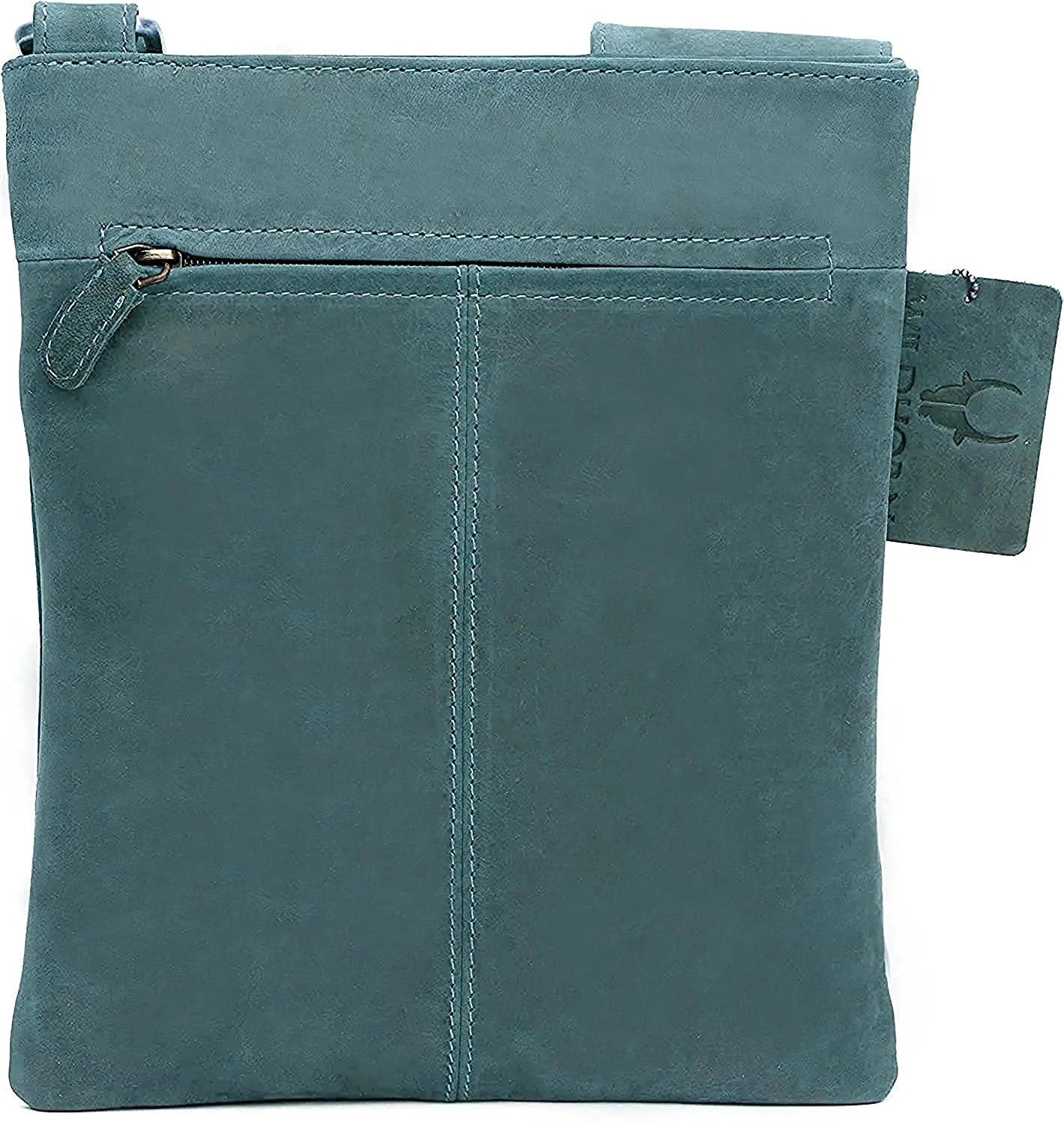 WILDHORN® Leather 8.5 inch Sling Messenger Bag for Men I Multipurpose Crossbody Bag I Travel Bag with Adjustable Strap I Utility Bag I DIMENSION : L-8.5 inch W-0.5 inch H-10.3 inch (Tan Nappa)