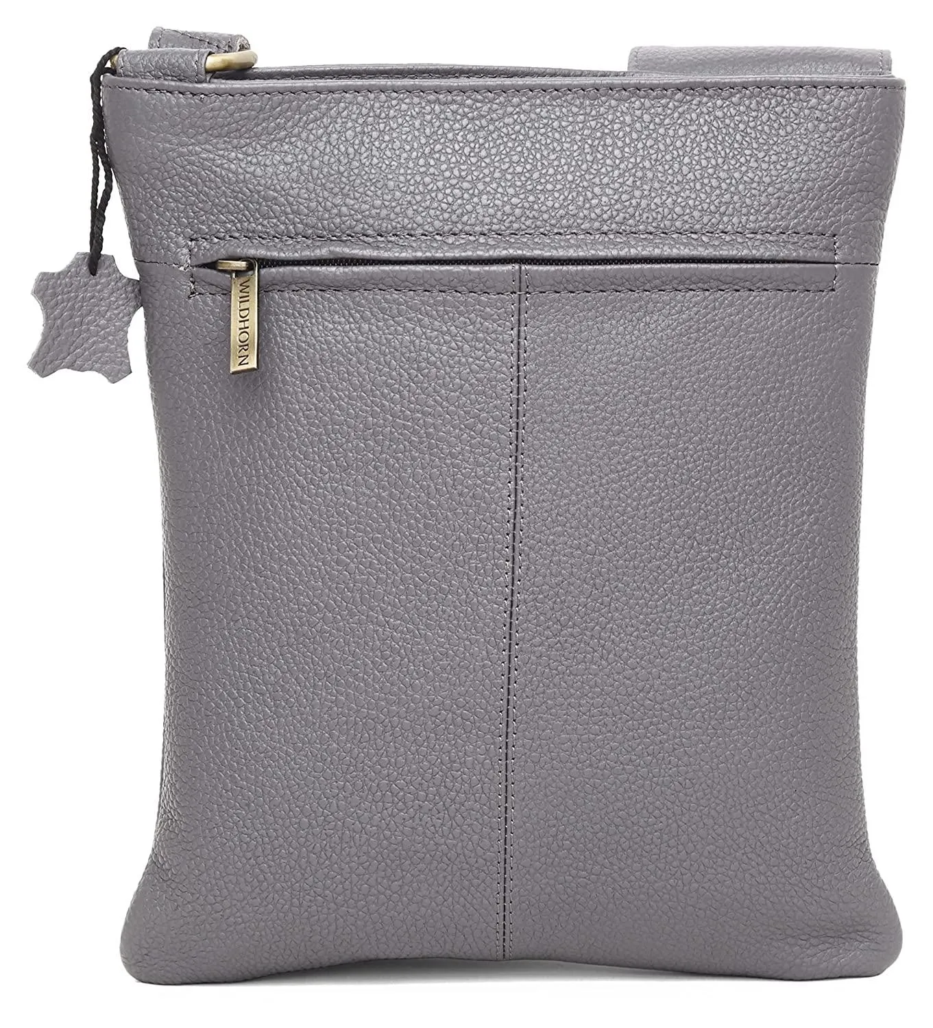 WILDHORN® Leather 8.5 inch Sling Messenger Bag for Men I Multipurpose Crossbody Bag I Travel Bag with Adjustable Strap I Utility Bag I DIMENSION : L-8.5 inch W-0.5 inch H-10.3 inch (Tan Nappa)