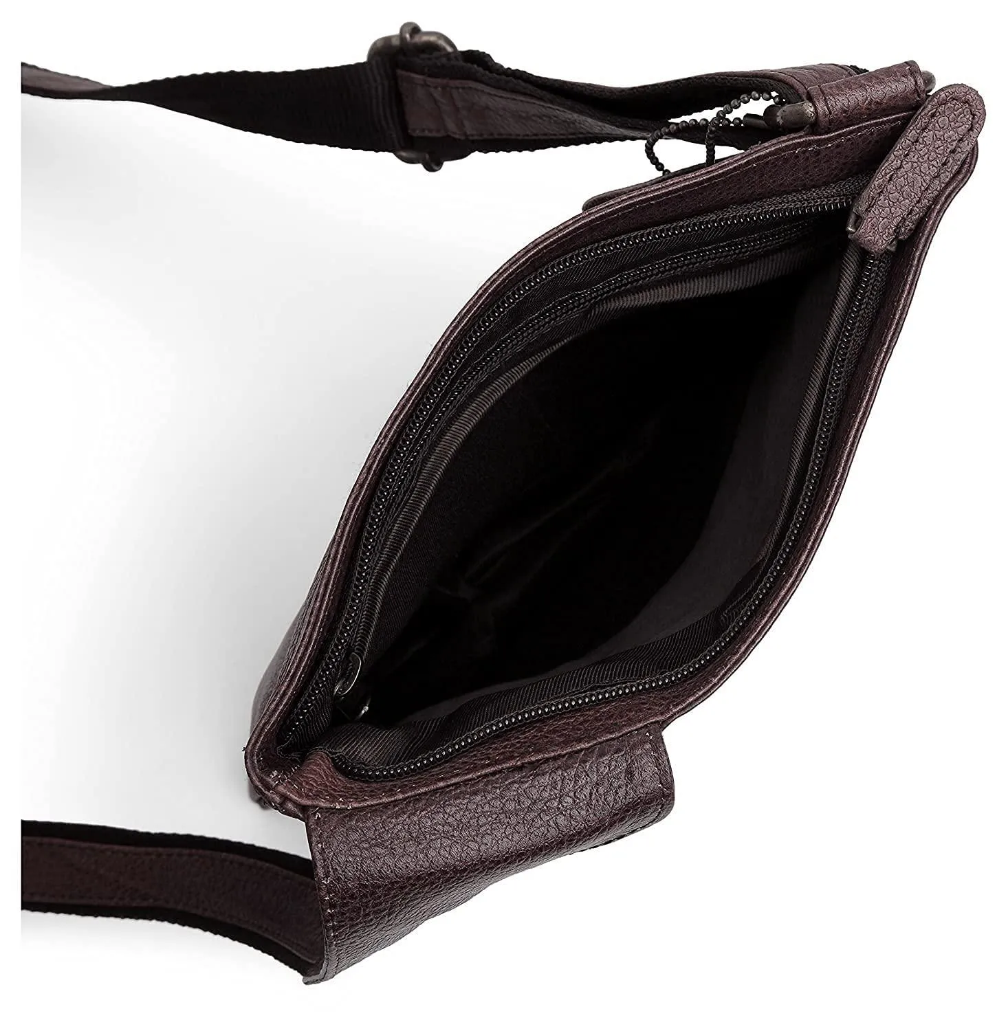 WILDHORN® Leather 8.5 inch Sling Messenger Bag for Men I Multipurpose Crossbody Bag I Travel Bag with Adjustable Strap I Utility Bag I DIMENSION : L-8.5 inch W-0.5 inch H-10.3 inch (Tan Nappa)