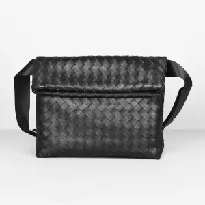 Woven Leather Shoulder Bag