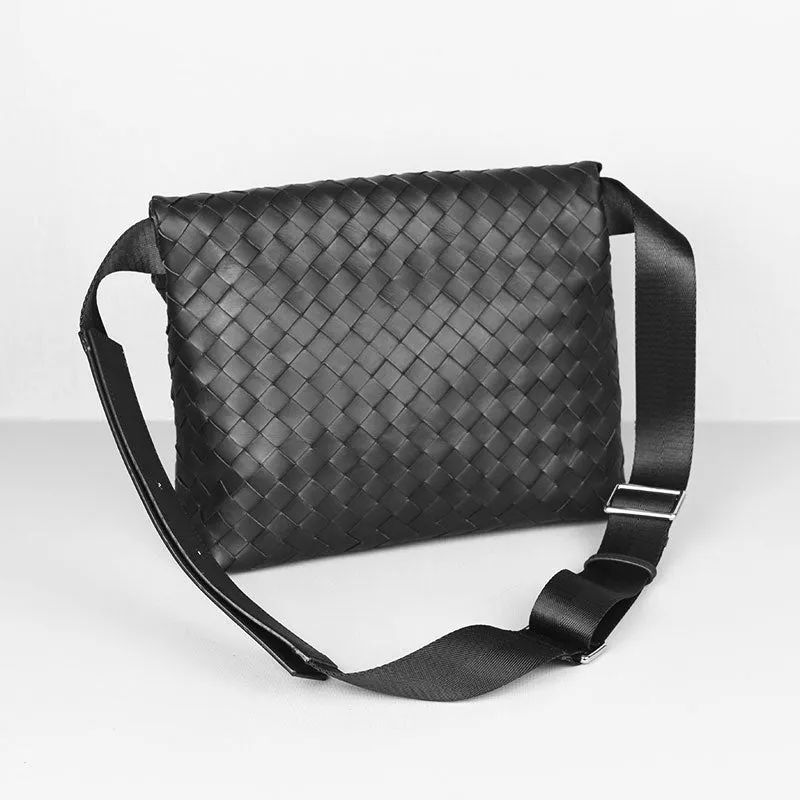 Woven Leather Shoulder Bag