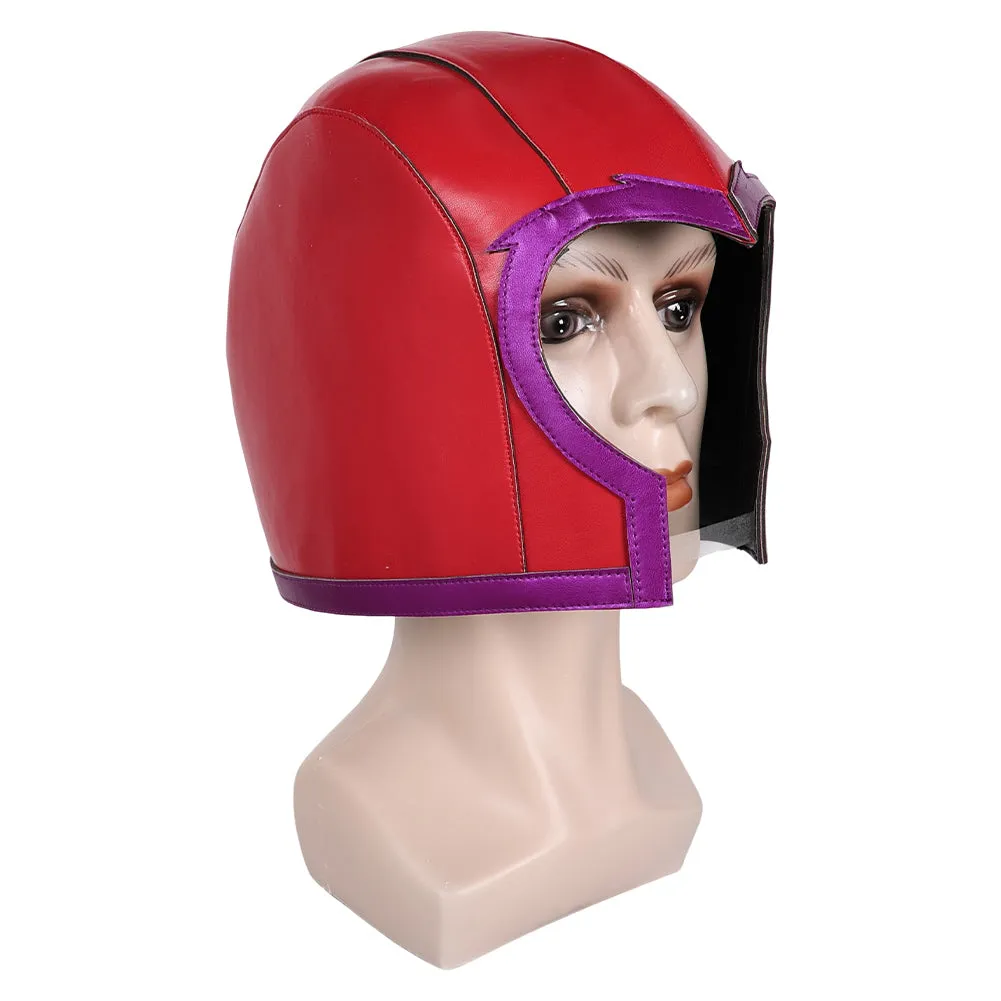 X-Men '97 Magneto Cosplay Red Latex Masks Helmet Masquerade Halloween Party Costume Props
