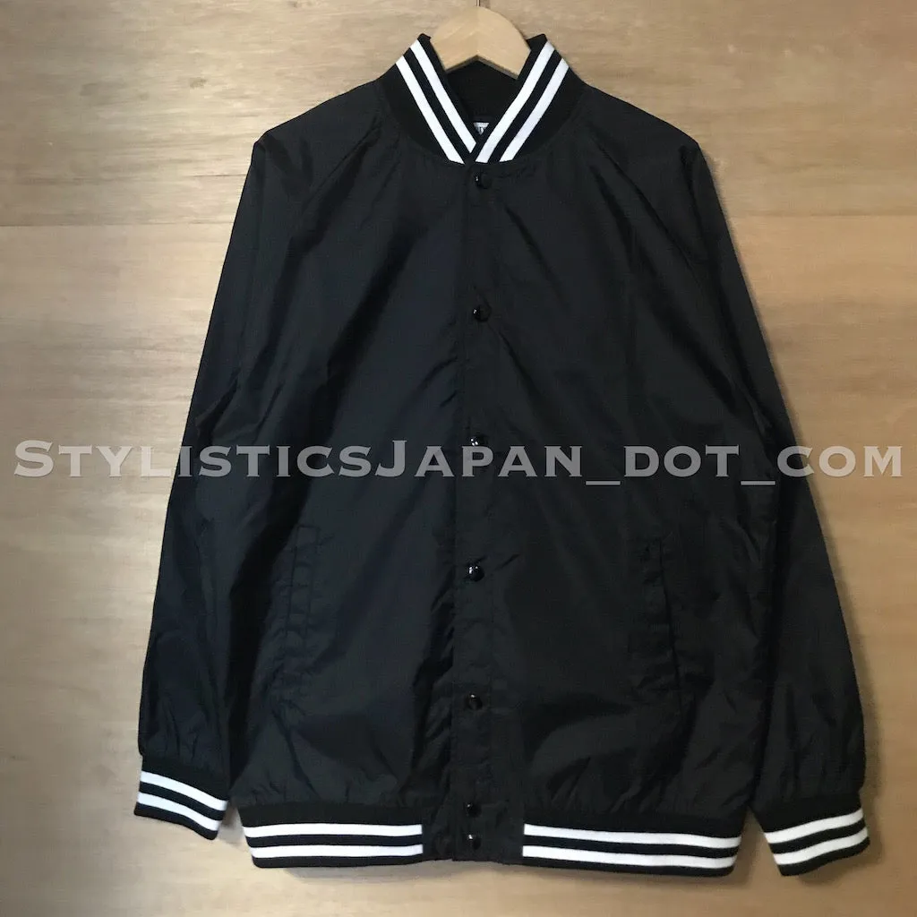 [XL] Wacko Maria Tengoku Tokyo Nylon Light Varsity Jacket Black