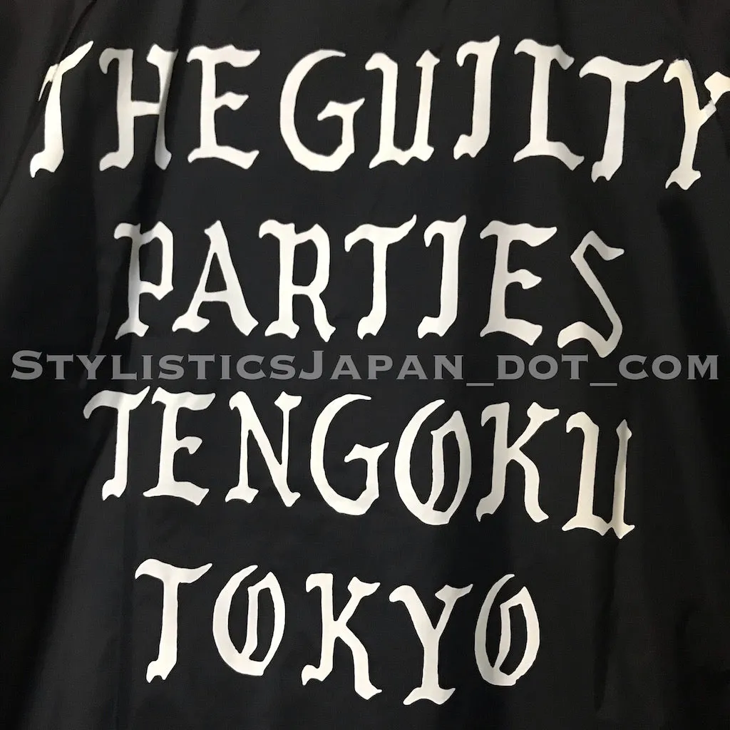 [XL] Wacko Maria Tengoku Tokyo Nylon Light Varsity Jacket Black