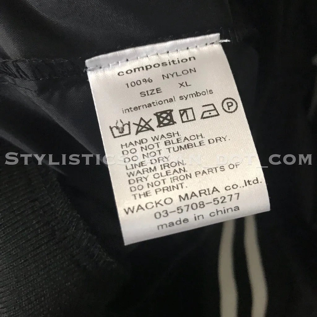 [XL] Wacko Maria Tengoku Tokyo Nylon Light Varsity Jacket Black