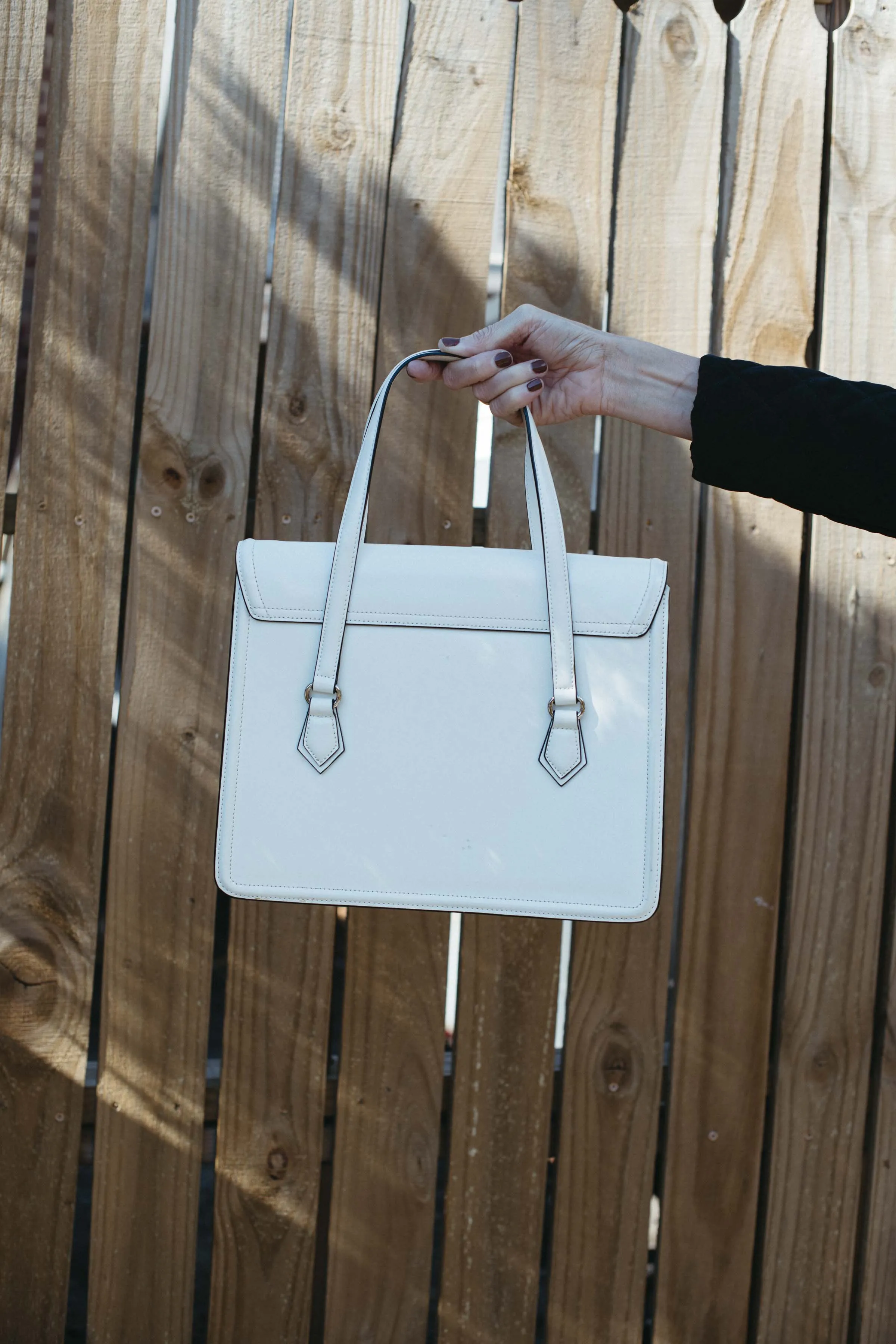 Y2K White Leather Cromia Handbag