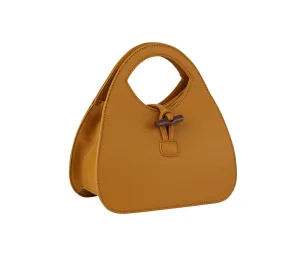 Yellow Top Handle Satchel | ALPHONSINA