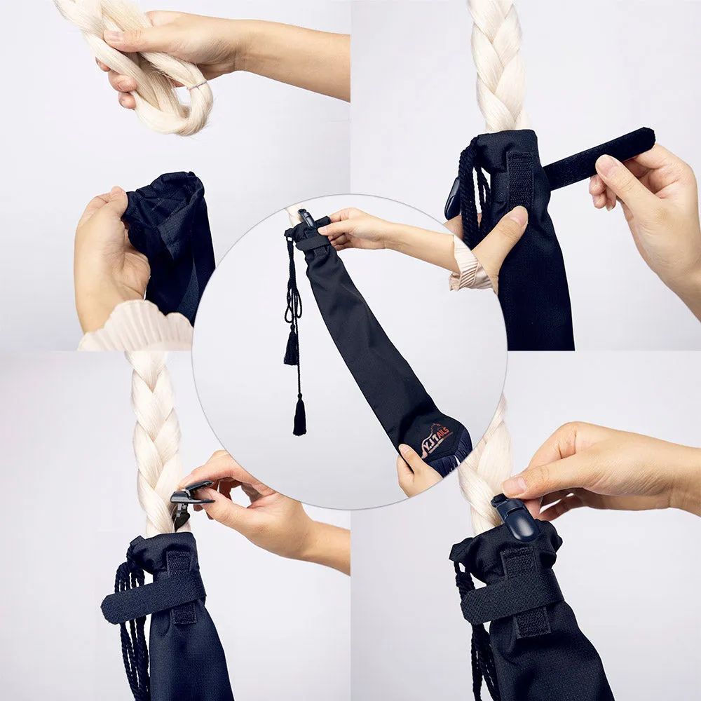 Y.J TAILS Horse Tail Bag with Tassel Tail Cleaning Bag