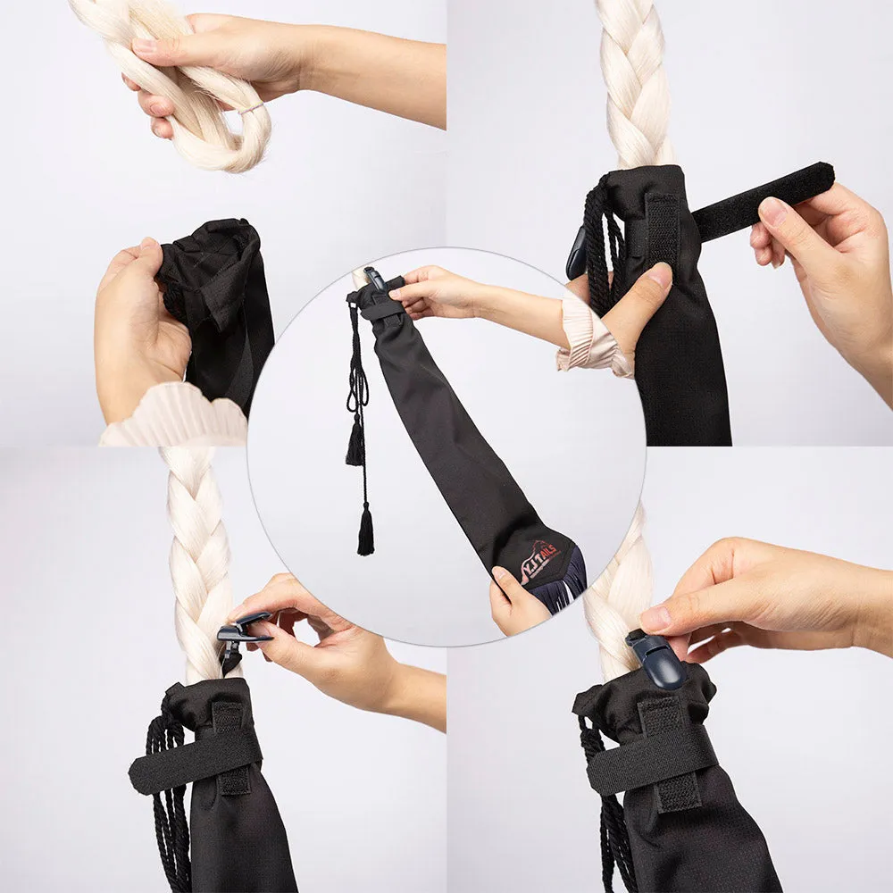 Y.J TAILS Horse Tail Bag with Tassel Tail Cleaning Bag