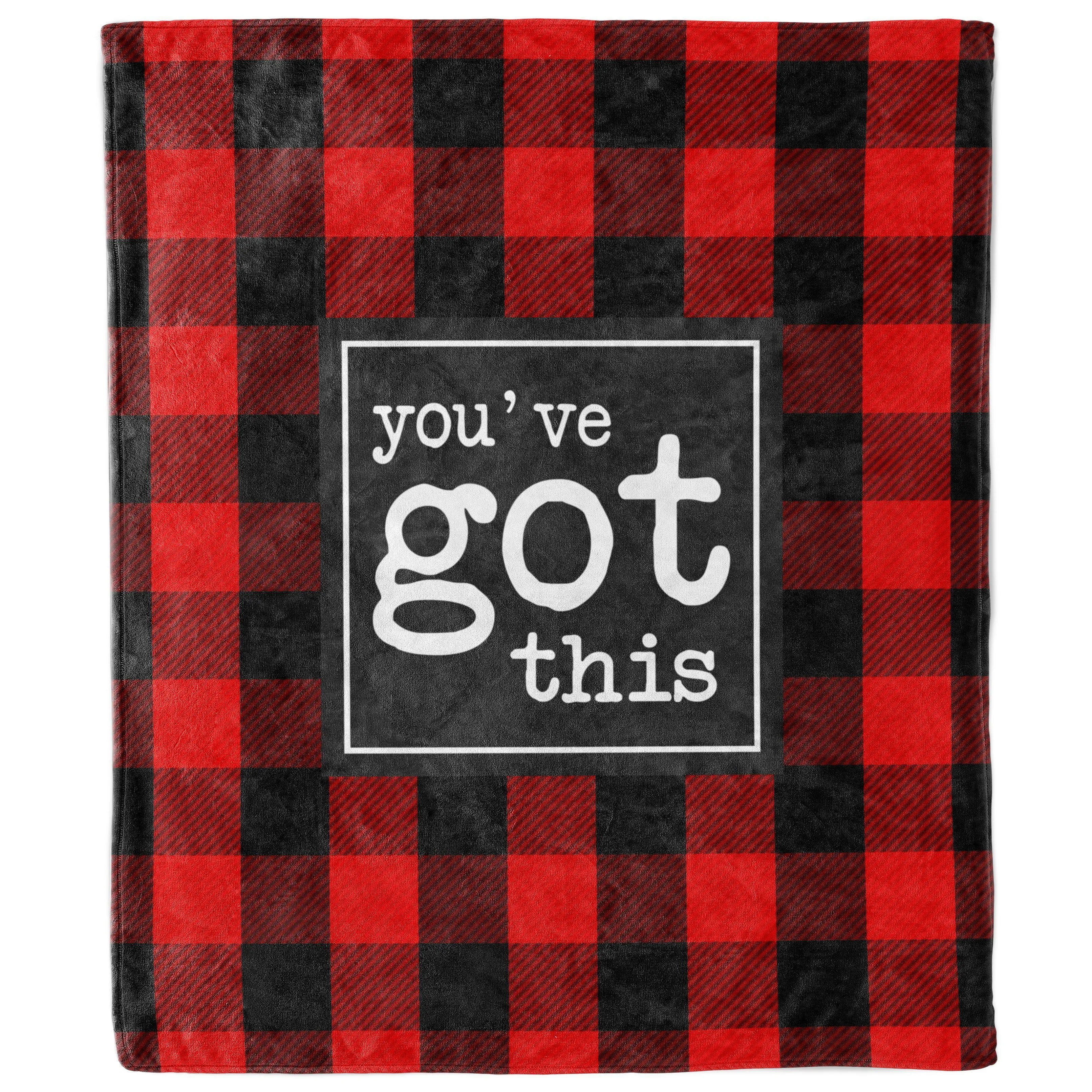 You've Got This Buffalo Check Plaid Blanket